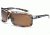 Zeal Optics Re-Entry Sunglasses, Aqua Blue Wood Grain Frame and Polarized Copper Lens 10076