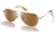 Zeal Optics Shipstern Eco-Friendly Stainless Steel Aviator Polarized Sunglasses, Gold/Copper, Medium, 12010
