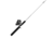 Zebco 202 ZeeBee Spincast Reel and Rod Combo, 5ft 6in Rod, Med-Light, Mod-Fast, SZ 30 Reel, RH Retrieve, 29-PC Eagle Claw Tackle Kit, Silver/Black, 202ZB1EC562ML.FB4