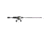 Zebco 33 Custom-Z Spincast Reel and Rod Combo, 6ft 6in 2-PC Telescopic Rod, Medium, Fast, SZ 30 Reel, 4.1-1 Ratio, 2-PC Strike King Tackle Kit, Silver/Purple, 33CZ2SK662M.FB4