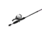 Zebco 33 Custom-Z Spincast Reel and Rod Combo, 6ft 6in 2-PC Telescopic Rod, Medium, Fast, SZ 30 Reel, 4.1-1 Ratio, 2-PC Strike King Tackle Kit, Silver/Purple, 33CZ2SK662M.FB4