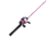 Zebco 33 Spincast Reel and Rod Combos, 2-Pack, 5ft 6in 2-PC Fiberglass Rods w/ EVA Handle, QuickSet Anti-Reverse Reels w/ Bite Alert, 1-Pink, 1-Black, 33NHH.BP4
