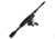 Zebco 33 Micro Triggerspin Spincast Reel and Telescopic Rod Combo, Extendable 19in to 5ft Telescopic Pole, QuickSet Anti-Reverse Reel w/ Bite Alert, Silver/Black, 33MTN505ULTEL.FB4