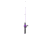 Zebco Dock Demon Spincast Reel and Rod Combo, 30in 1-PC Fiberglass Pole w/ EVA Handle, QuickSet Anti-Reverse Reel, Pre-Spooled w/ 6lb Zebco Line, Purple, DOCKPRSC301M.FB6