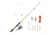 Zebco Ready Tackle Lake/Pond 20sz 6 ft Spinning Combo w/Eagle Claw Tackle, 2 Pieces, Medium Light, 21-44696