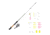 Zebco Ready Tackle Trout 10sz 6 ft Spinning Combo w/Trout Magnet Tackle, 2 Pieces, Ultra Light, 21-44698