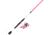 Zebco Roam Pink 30sz 6 ft 6 in Spinning Combo, 2 Pieces, Medium, 21-44722
