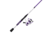 Zebco Roam Spinning Reel and Rod Combo, 6ft 6in 2-PC Fiberglass Pole, Split ComfortGrip Handle, Soft-Touch Handle Knob, SZ 30 Reel, Purple, ROAMPR30662M.NS3
