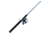 Zebco Salt Fisher 33 Spincast Reel and Rod Combo, 6ft 6in 2-PC Medium-Heavy, Moderate-Fast Fiberglass Rod, Interchangeable Retrieve, 12lb Line, Blue/Silver, SF33N662MH.NS3