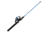 Zebco Salt Fisher 33 Spincast Reel and Rod Combo, 6ft 6in 2-PC Medium-Heavy, Moderate-Fast Fiberglass Rod, Interchangeable Retrieve, 12lb Line, Blue/Silver, SF33N662MH.NS3