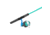 Zebco Spyn 40 Salt Fisher Spinning Reel and Rod Combo, 6ft 6in 2-PC Telescopic Rod, Med-Heavy, Mod-Fast, SZ 40 Reel, 7-PC Strike King Tackle Kit, Blue/Green, SPYN40SK662MH.FB4