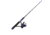 Zebco Splash Spinning Reel and Rod Combo, 6ft 2-PC Fiberglass Rod, Medium-Light, Moderate, SZ 20 Reel, 5.2-1 Ratio, 2-Bearings, All Metal Gears, Z-Splash Blue, SPLZFB20602ML.NS4