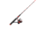 Zebco Splash Spinning Reel and Rod Combo, 6ft 2-PC Fiberglass Rod, Medium-Light, Moderate, SZ 20 Reel, 5.2-1 Ratio, 2-Bearings, All Metal Gears, Z-Splash Red, SPLZFR20602ML.NS4