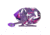 Zebco Splash Spincast Reel and Rod Combo, 6ft 1-PC Fiberglass Rod, Medium, Moderate, SZ 20 Reel, Ball Bearing System, All Metal Gears, Tidepool Purple, SPLTPPSC602M.NS4