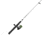 Zebco Stinger Spinning Reel and Rod Combo, 4ft 6in 2-PC Fiberglass Pole, EVA Rod Handle, SZ 10 Reel, Changeable Righ/Left Retrieve, Silver/Black, SSP10462ULA.NS3