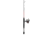 Zebco Verge Spinning Reel and Rod Combo, 5ft 2-PC Pole, SZ 05 Reel, Changeable Righ/Left Retrieve, Pre-Spooled w/ 4lb Zebco Line, Black, VERGE05502UL.NS3