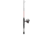 Zebco Verge Spinning Reel and Rod Combo, 5ft 2-PC Pole, SZ 05 Reel, Changeable Righ/Left Retrieve, Pre-Spooled w/ 4lb Zebco Line, Black, VERGE05502UL.NS3