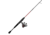 Zebco Verge Spinning Reel and Rod Combo, 5ft 2-PC Pole, SZ 05 Reel, Changeable Righ/Left Retrieve, Pre-Spooled w/ 4lb Zebco Line, Black, VERGE05502UL.NS3