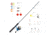 Zebco Ready Tackle 5 ft 6 in Spinning Combo w/All-Purpose Tackle, 2 Piece