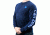 Zeiss Gear Long Sleeve T-Shirt Carl Zeiss on Sleeve, Logo on Front Left Chest, Blue, Large
