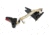 ZEV Technologies Fulcrum Drop In Trigger Kit Black Trigger Pad With Red Safety For Gen 4 Glock 17/19/26/34