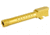 ZEV Technologies G19 9MM Threaded Dimpled Barrel, Gold, ZT-BBL-19-DS-GLD