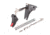 ZEV Technologies PRO Curved Face Trigger Ultimate Kit, 4th Gen, 9mm, Black/Red CFT-PRO-ULT-4G9-B-R