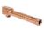 ZEV Technologies Glock 17 Gen5 9mm Luger Optimized Match Threaded Pistol Barrel, 1-14 Twist, 1/2x28, Bronze PVD, BBL-17-OPT-5G-TH-BRZ
