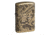 Zippo Armor Freedom Skull Antique Brass Lighter w/ Click, Brass, One Size, 490351909KJHFa777