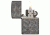 Zippo Black Ice Leaf Pocket Lighter, 29612