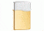 Zippo Blu Premium Butane Lighter, Fleetwood, BLU2, Rhodium Lid w/ 22 kt. Gold-Plated Bottom 30209