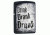 Zippo Drink Drank Drunk Pocket Lighter, 29618