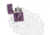 Zippo High Polish Purple Anne Stokes Pocket Lighter w/ Box 29717