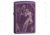 Zippo High Polish Purple Anne Stokes Pocket Lighter w/ Box 29717