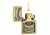 Zippo Jack Daniels Classic Style Emblem Lighter, High Polish Brass 254BJD428