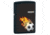 Zippo Soccer On Fire Classic Style Lighter, Black Matte 28302
