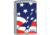 Zippo Wavy Flag Lighter, 1.44 x 2.25, 207-077575