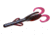 Zoom Baby Brush Hog Creature Bait, 12 Pack, 4in, Blue Fleck, 42292