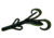 Zoom Baby Brush Hog Creature Bait, 12 Pack, 4in, Blueberry Candy, 042276X