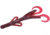 Zoom Baby Brush Hog Creature Bait, 12 Pack, 4in, Cranberry, 042431X