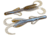 Zoom Baby Brush Hog Creature Bait, 12 Pack, 4in, Green Pumpkin Blue Flash, 042294X