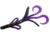 Zoom Baby Brush Hog Creature Bait, 12 Pack, 4in, Muscadine, 042217X