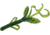Zoom Baby Brush Hog Creature Bait, 12 Pack, 4in, Watermelon Green, 042240X