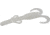 Zoom Baby Brush Hog Creature Bait, 12 Pack, 4in, White Pearl, 042045X