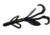 Zoom Brush Hog Creature Bait, 8 Pack, 6in, Black, 022038X