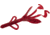 Zoom Brush Hog Creature Bait, 8 Pack, 6in, Tomato Seed, 022084X