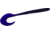 Zoom G-Tail Worm, 6in, Black Grape, 086161X