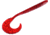Zoom G-Tail Worm, 6in, Cherry Seed, 086018X