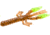 Zoom Lil Critter Craw, 12 Pack, 3in, Pumpkin/Chartreuse, 14015