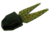 Zoom Small Chunk Jig Trailer, 5 Pack, 2.5in, Avocado, 027147X